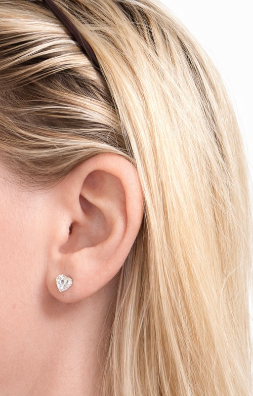 2+ Carats Diamond Earrings - 14K White Gold -  IGI Certified